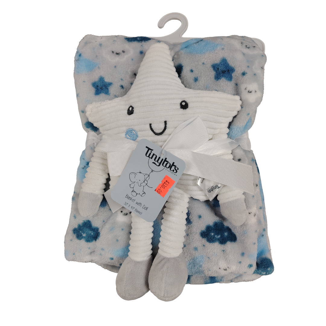 Cobija de bebé con peluche Estrella