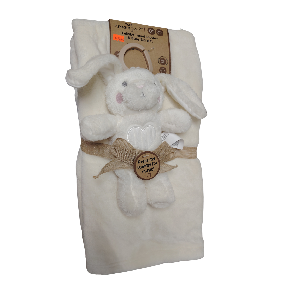 Cobija Polar Suave Con Muñeco Apego (conejo)