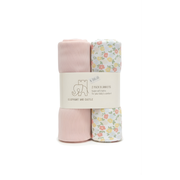 Set de 2 Sabanitas Elephant & Castle Flores Rosas