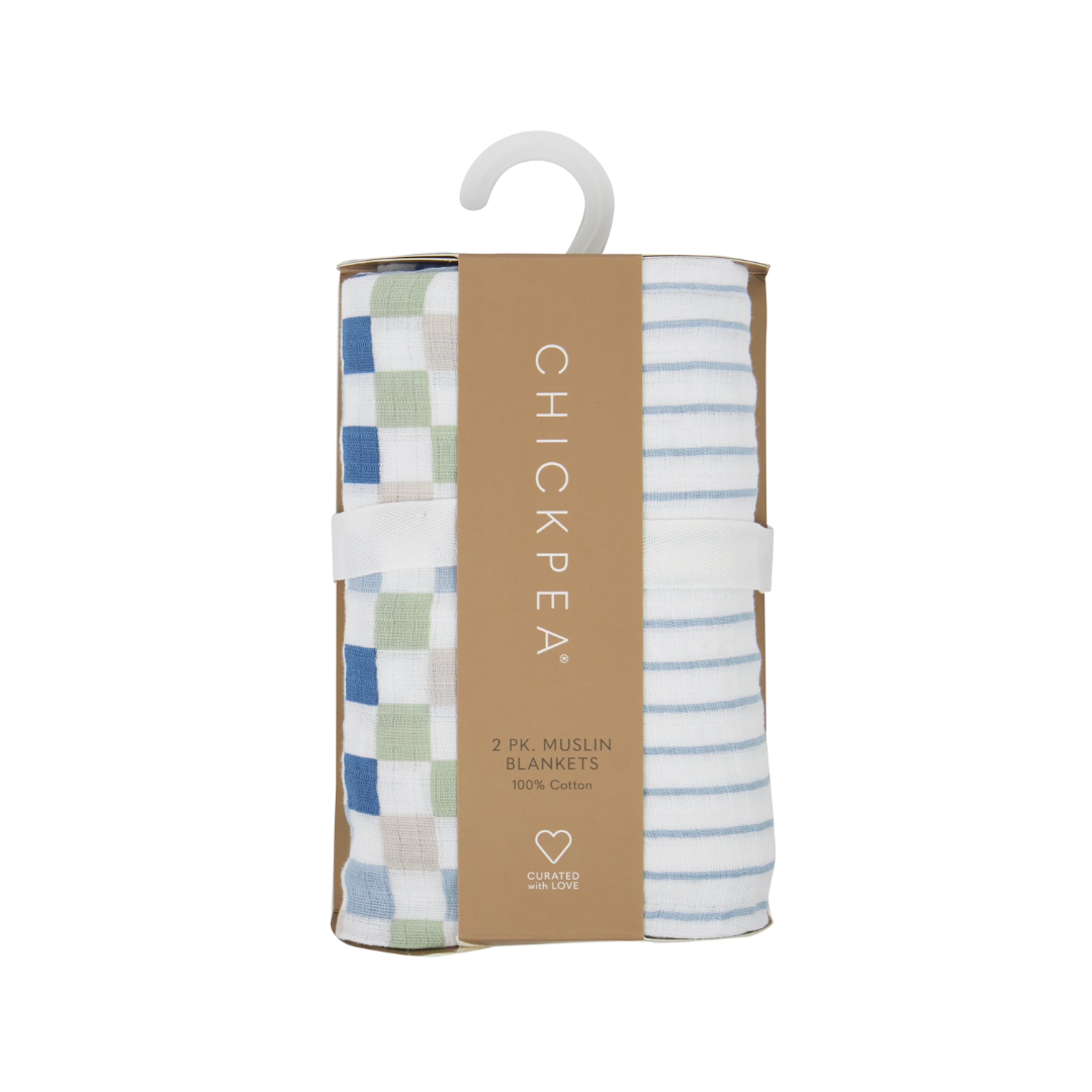 manta de muselina cuadros