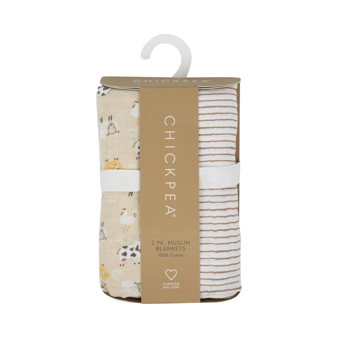 manta de muselina vacas