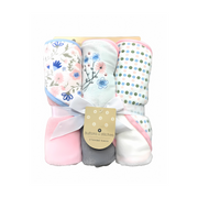 Set de 3 toallas para el baño flores