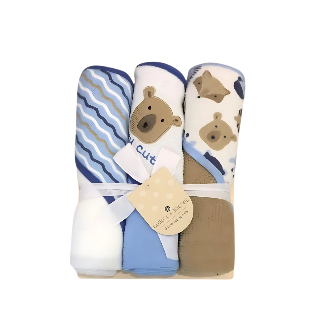 Set de 3 toallas para el baño oso