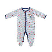 Mameluco manga larga béisbol rojo Niño