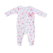 Mameluco manga larga mariposas rosa Niña