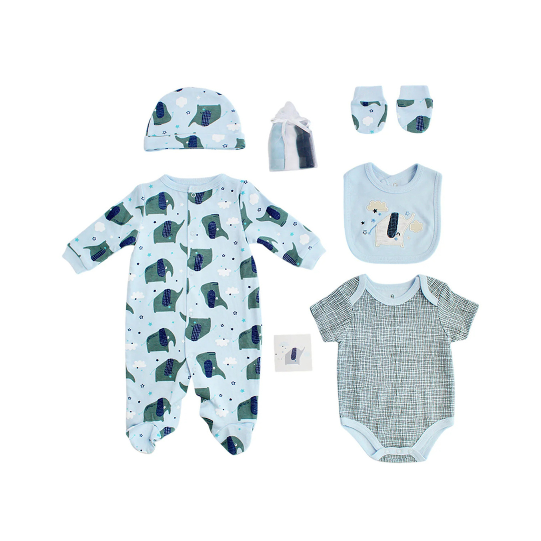 Set 8 Pcs Niño azul gris