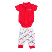 Pañalero y pantalón  Fisher-Price para bebé rojo