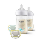 Set De Biberones Avent Natural Response Con Chupones 4 Pzas Acuático